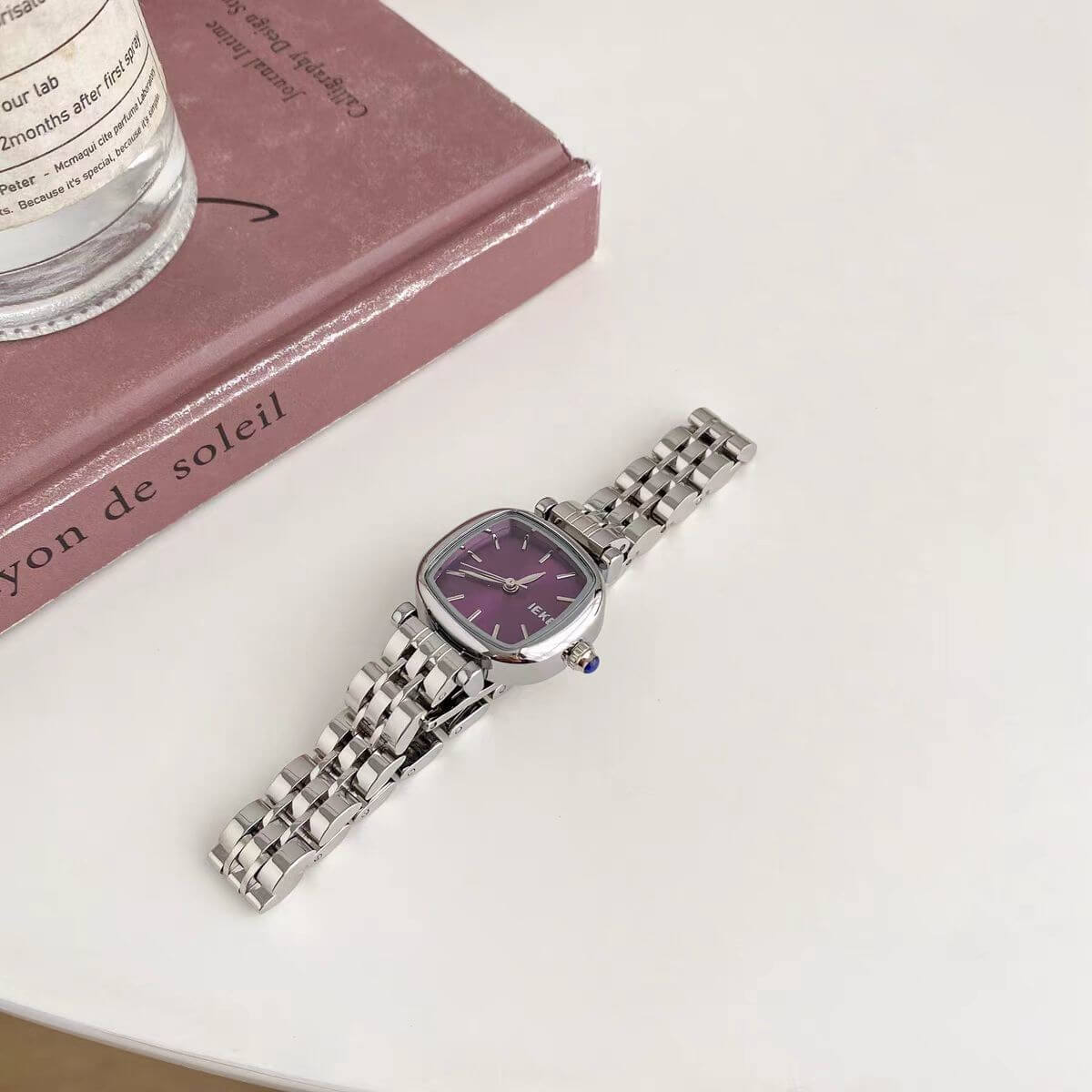 Dainty Silver Square Bracelet Ladies Stainless Steel Watch