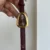 Vintage Style Snake Head Shape Burgundy Leather Watch