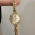 Chic Silver/Gold Round Stainless Steel Wristwatch