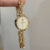Chic Silver/Gold Round Stainless Steel Wristwatch