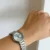 Minimalist Style Gold/Silver Round Bracelet Ladies Watch