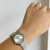 Minimalist Style Gold/Silver Round Bracelet Ladies Watch