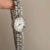 Vintage Blue/White Round Face Bracelet Watch for Women