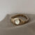 Vintage Gold/White Round Face Bracelet Watch for Women