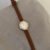 Classic Black/Brown Round Genuine Leather Wristwatch