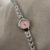 Chic Silver-Pink/Blue/White Round Face Bracelet Watch