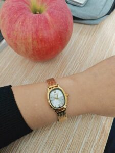 Vintage Gold/Silver Square Face Bracelet Watch