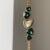 Vintage Black/Green Irregular Face Bracelet Watch