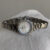 Dainty Silver Round Mother of Pearl Watch