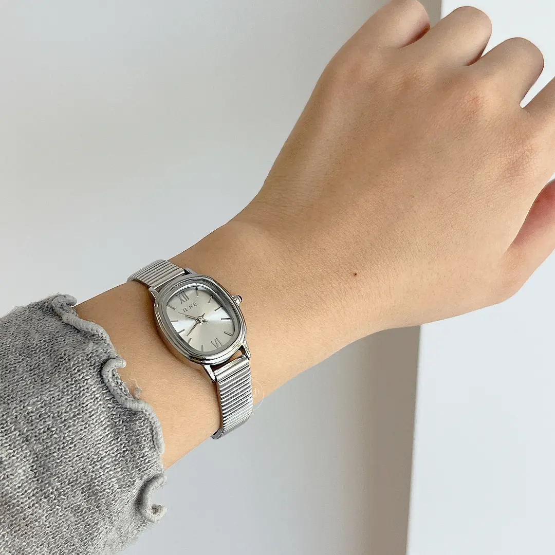 Vintage Gold/Silver Square Face Bracelet Watch