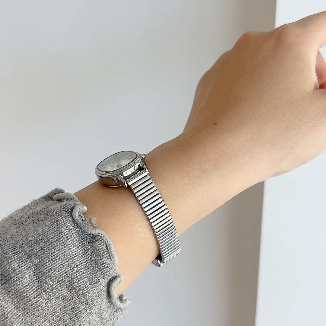 Vintage Gold/Silver Square Face Bracelet Watch