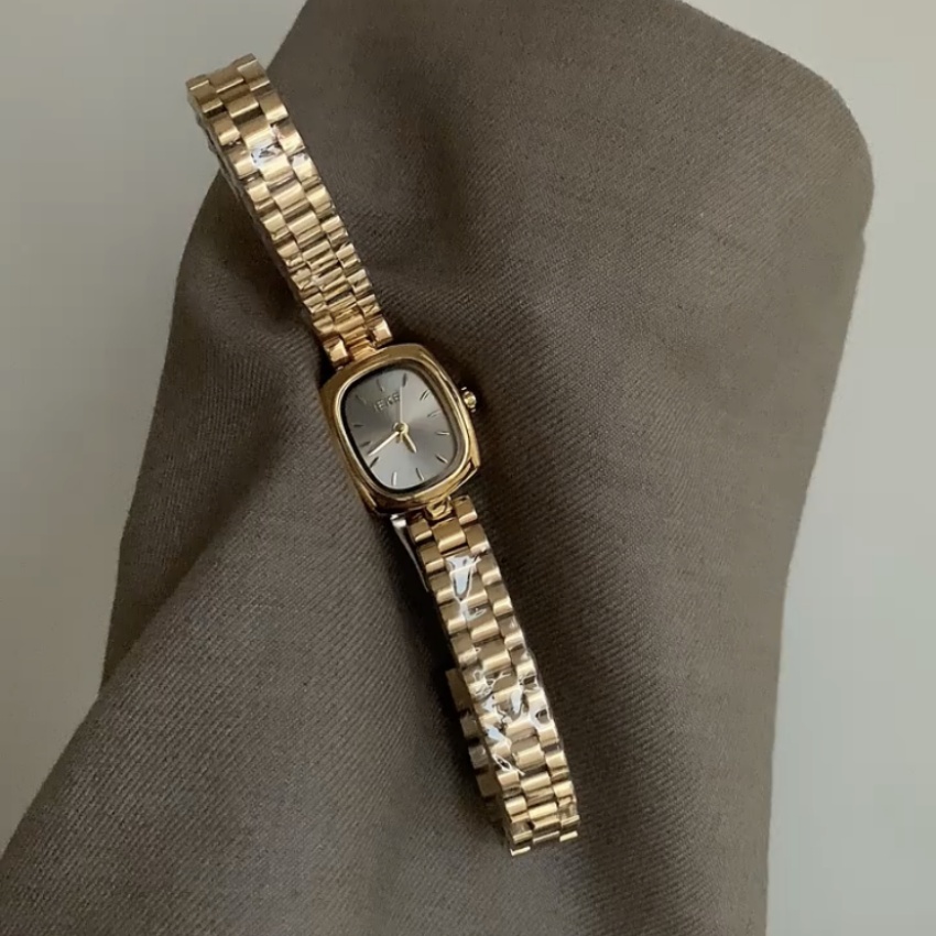 Classic Gold/Silver Small Square Women's Watch