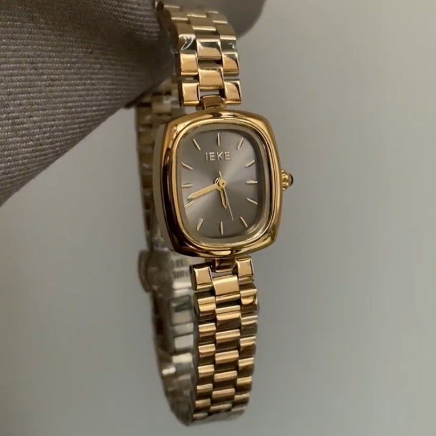 Classic Gold/Silver Small Square Women's Watch