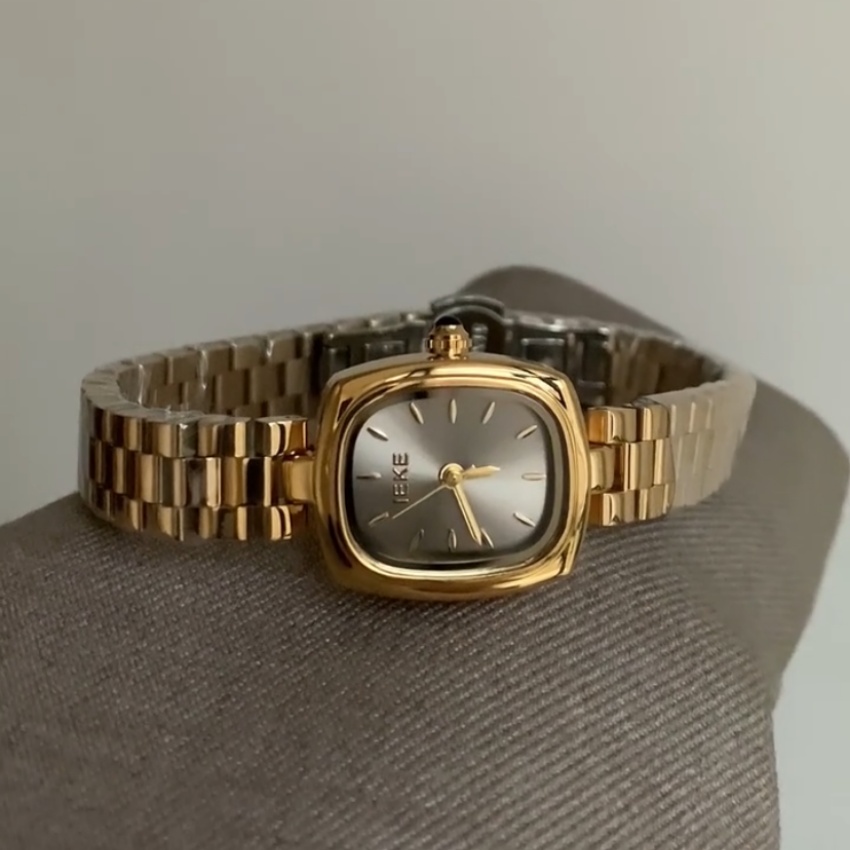 Classic Gold/Silver Small Square Women's Watch