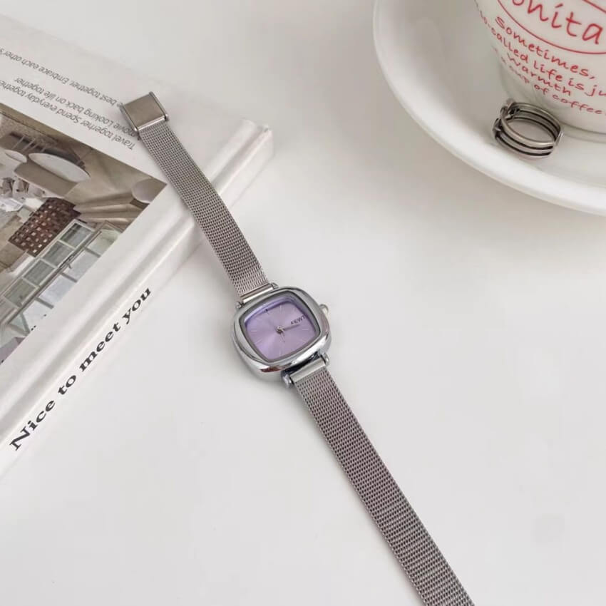 Chic Style Silver Small Square Women's Watch