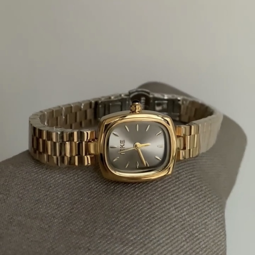 Classic Gold/Silver Small Square Women's Watch