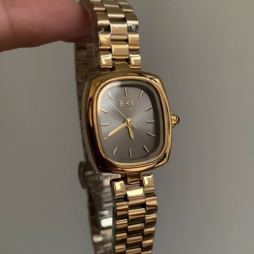 Classic Gold/Silver Small Square Women's Watch