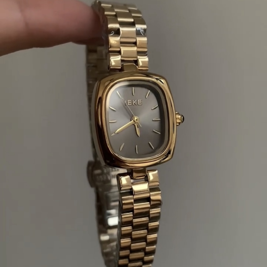 Classic Gold/Silver Small Square Women's Watch