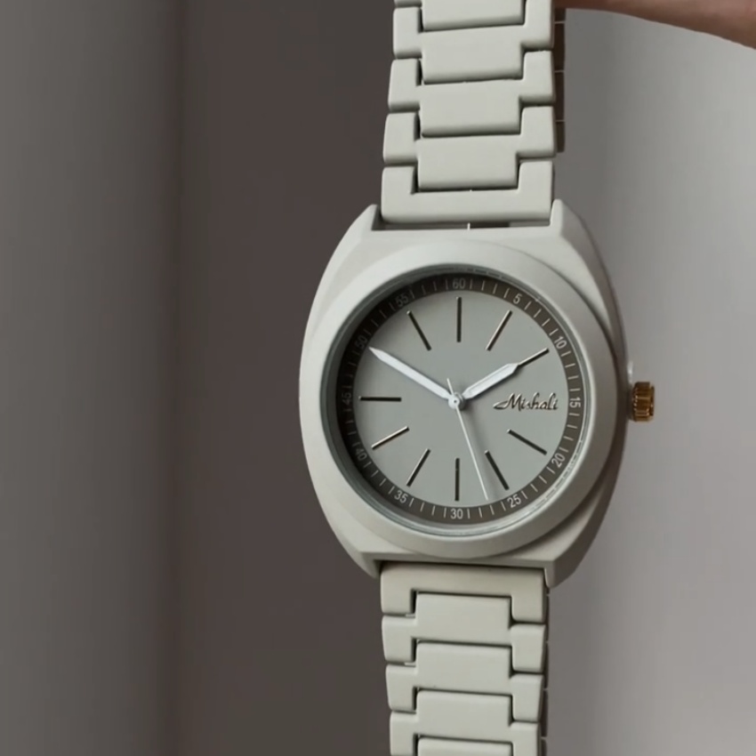 Minimalist Style Green Round Womens Watches