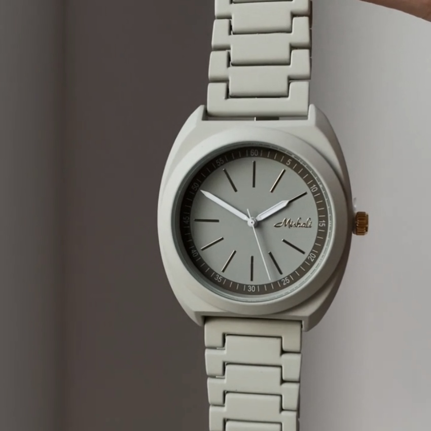 Minimalist Style Green Round Womens Watches