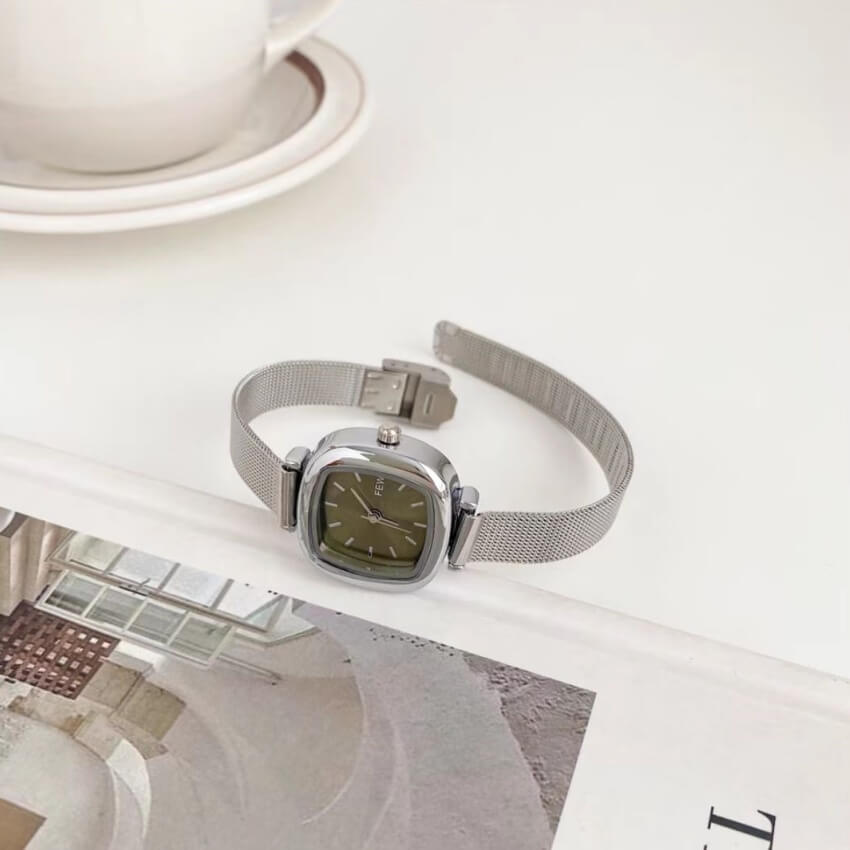 Chic Style Silver Small Square Women's Watch