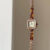 Vintage Style Gold Square Face Bracelet Watch For Women