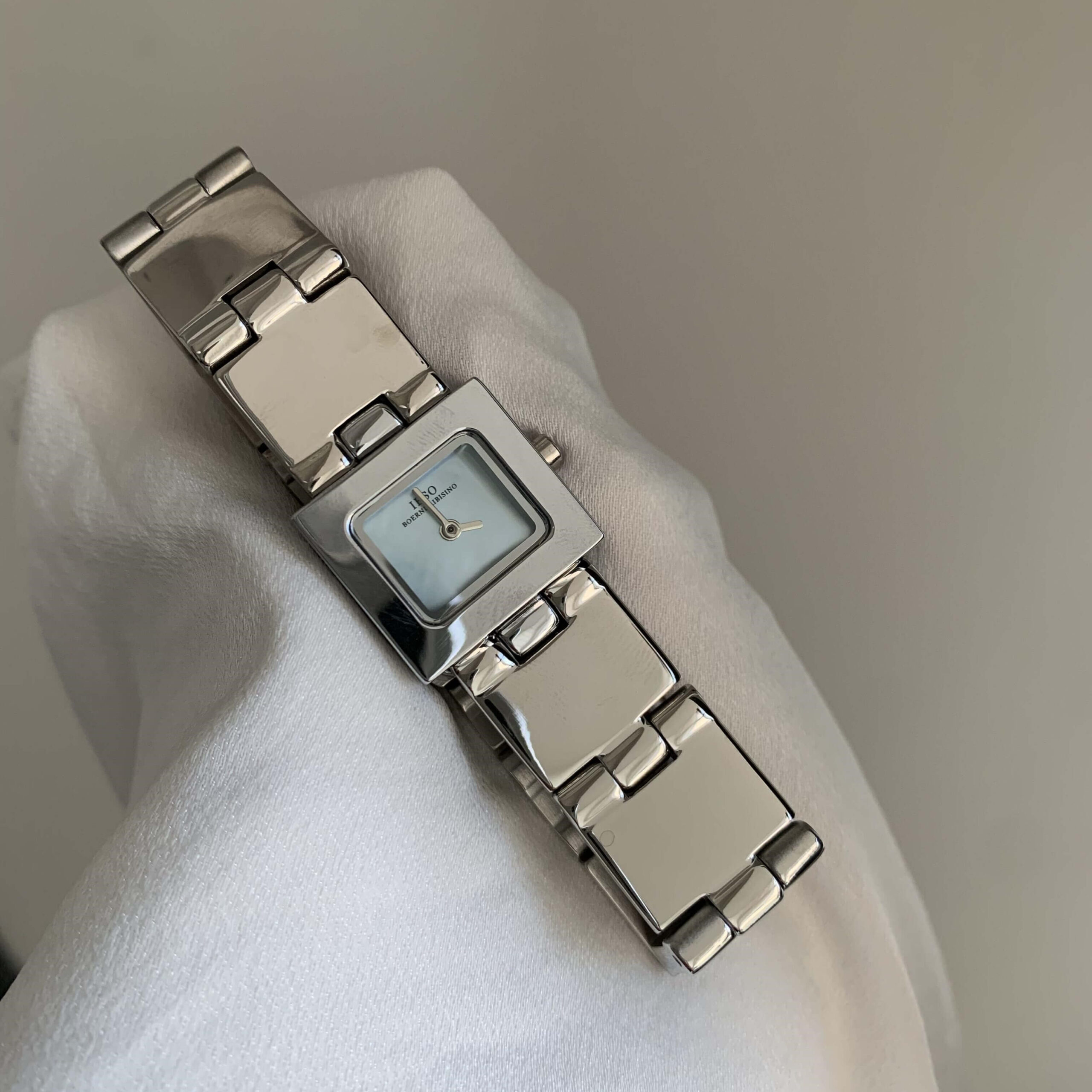 Chic Style Gold/Silver Rectangle Face Bracelet Watch