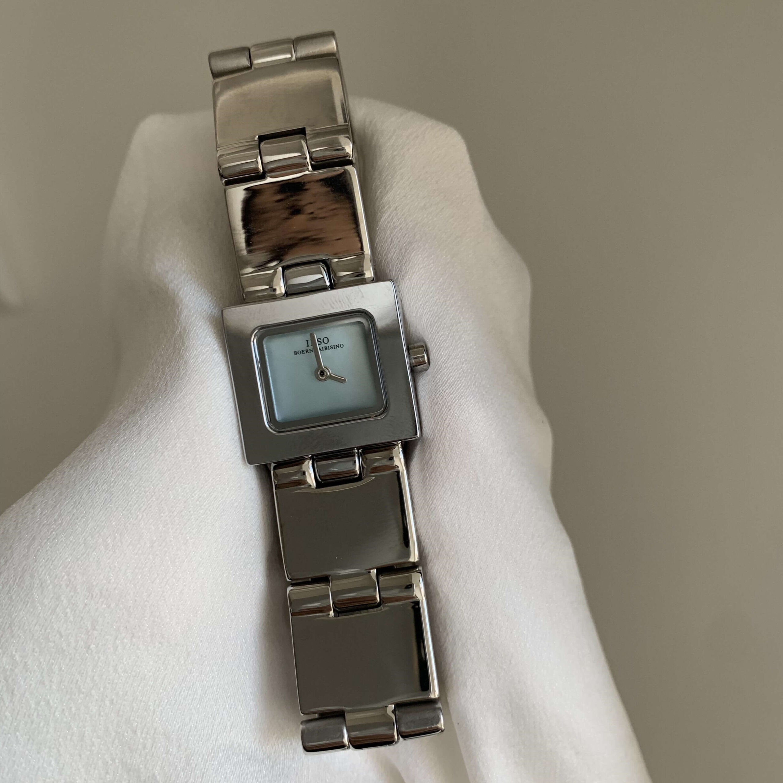 Chic Style Gold/Silver Rectangle Face Bracelet Watch