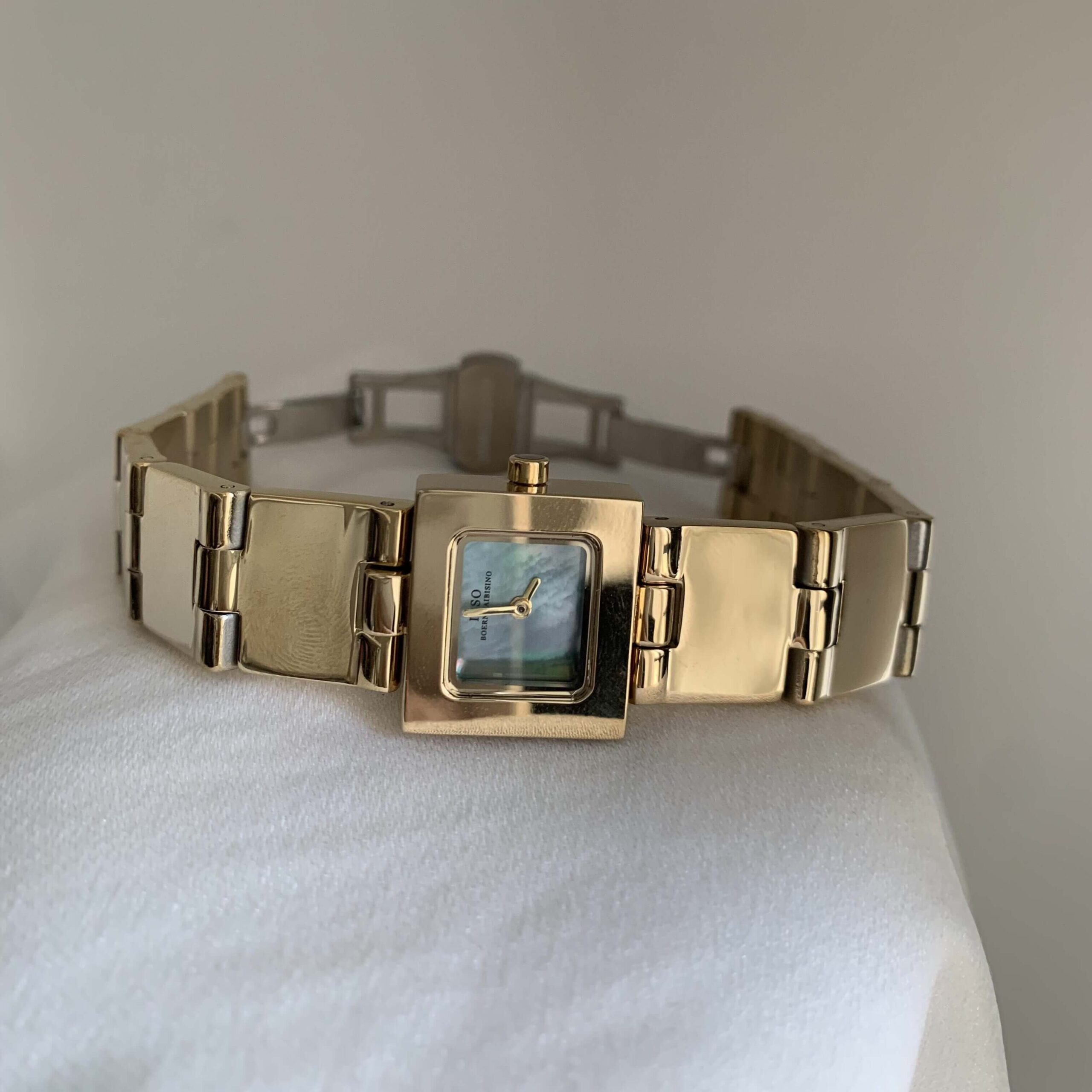 Chic Style Gold/Silver Rectangle Face Bracelet Watch
