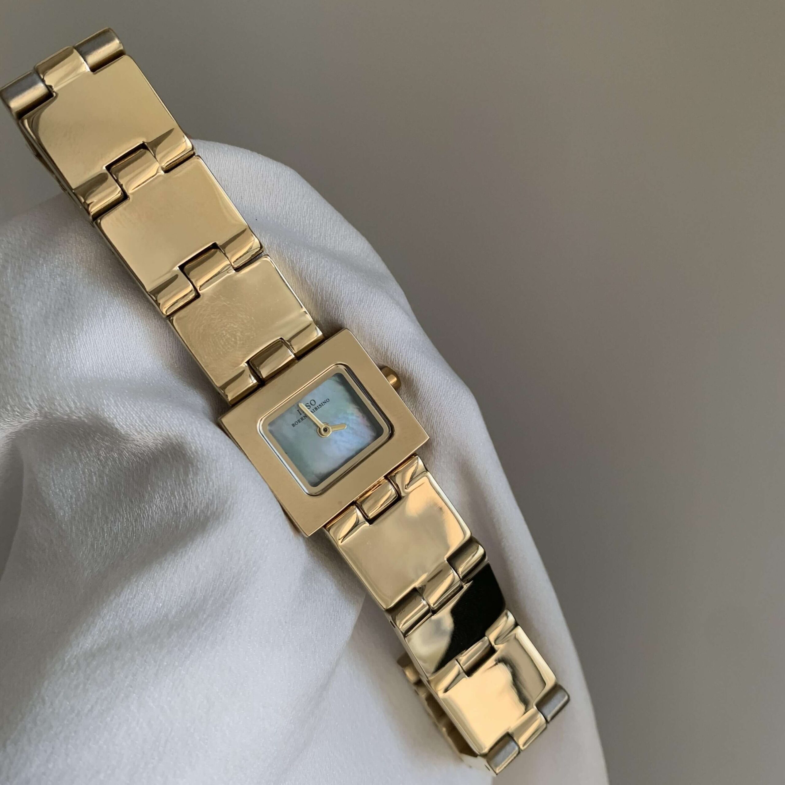 Chic Style Gold/Silver Rectangle Face Bracelet Watch