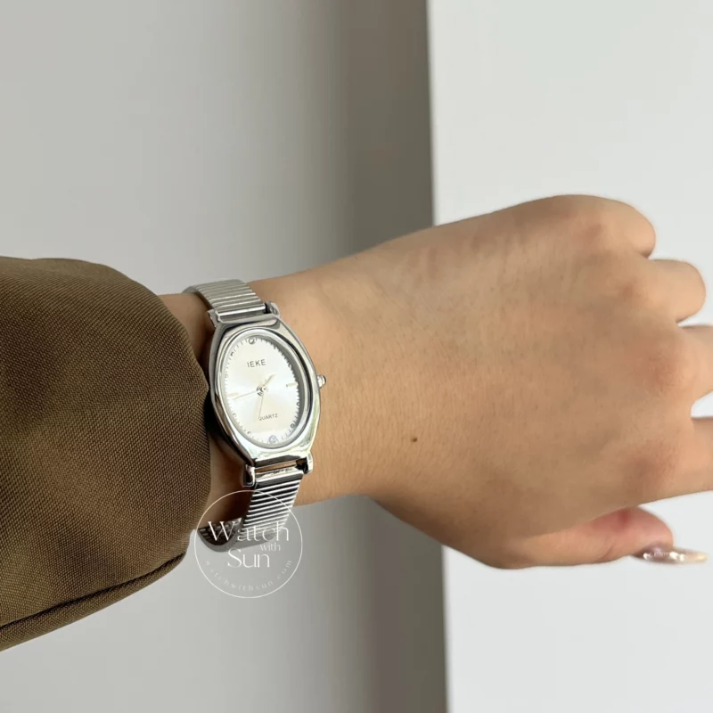 Vintage Style Rose Gold Oval Bracelet Ladies Watch