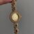Vintage Style Red Zircon Round Face Watch For Ladies