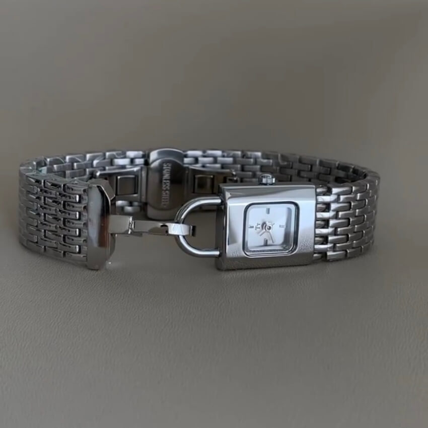 Chic Style Rectangle Face Ladies Watch