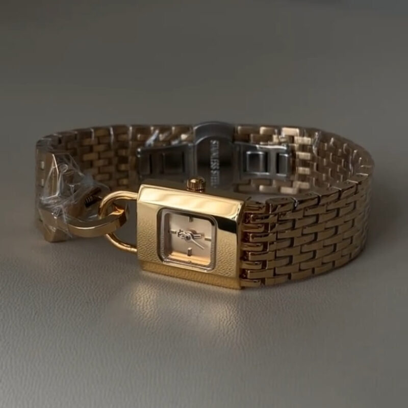 Chic Style Rectangle Face Ladies Watch