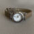Chic Style Small Round Genuine Leather Watch