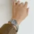 Dainty Blue Mother of Pearl Dial Silver Bracelet Watch