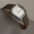 Classic Grey Square Genuine Leather Wristwatch