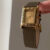 Classic Square Gold Face Genuine Leather Watch