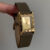 Classic Square Gold Face Genuine Leather Watch