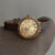 Vintage Style Gold Round Face Watch For Ladies