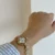Chic Style Gold/Silver Stainless Steel Bracelet Watch