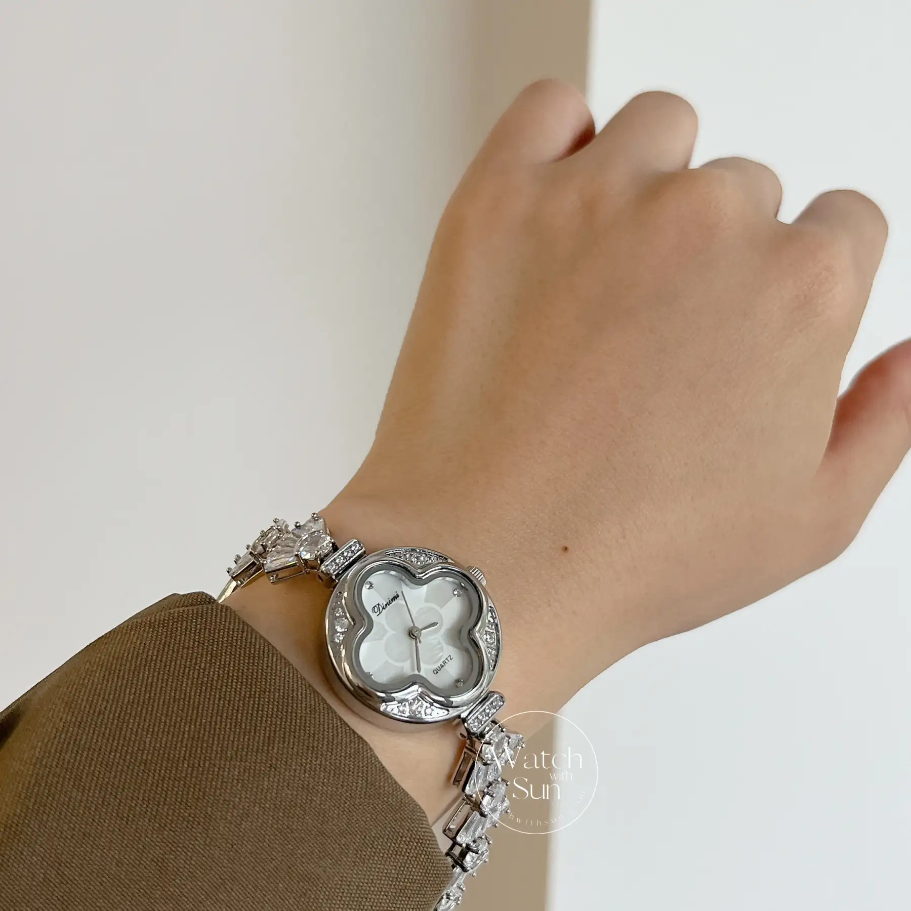 Chic Style Gold/Silver Stainless Steel Bracelet Watch