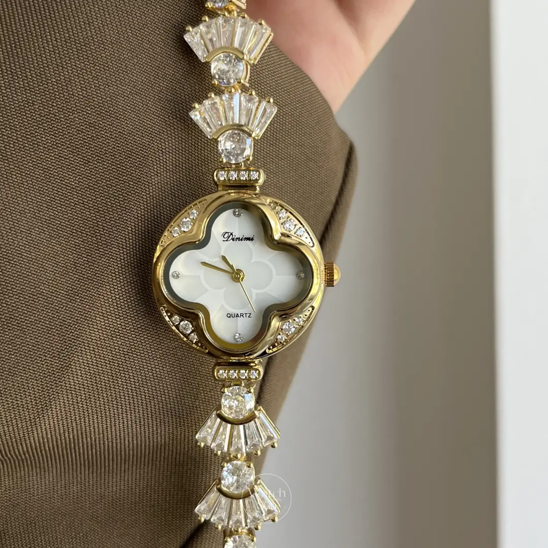 Chic Style Gold/Silver Stainless Steel Bracelet Watch