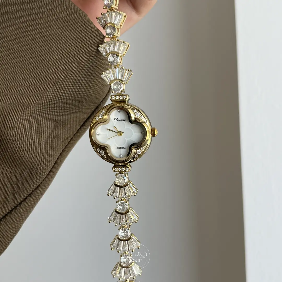 Chic Style Gold/Silver Stainless Steel Bracelet Watch