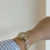 Chic Style Gold/Silver Stainless Steel Bracelet Watch