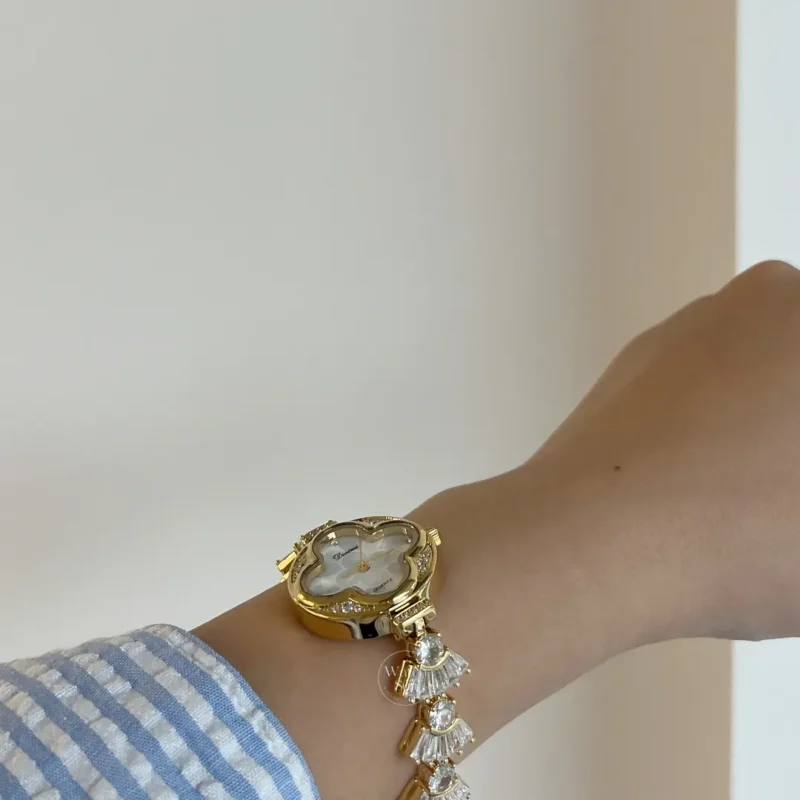 Chic Style Gold/Silver Stainless Steel Bracelet Watch