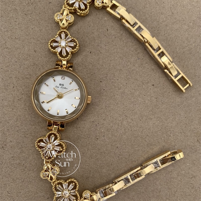 WatchwithSun Dainty Gold/Silver Small Round Women's Watch