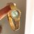 Dainty Blue Round Face Gold/Silver Bracelet Watch