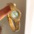 Dainty Blue Round Face Gold/Silver Bracelet Watch