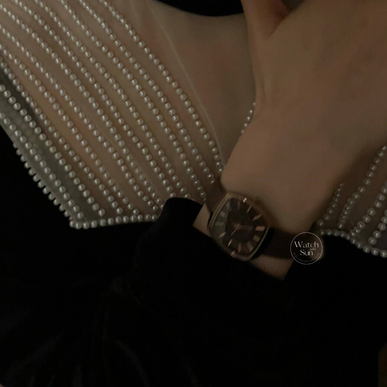 Minimalist Square Face Dark Brown/Black Leatehr Watch